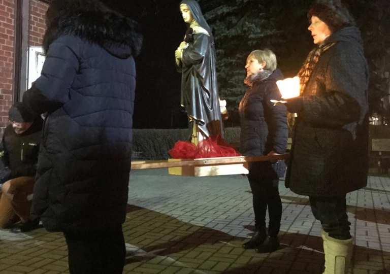 Droga Krzyżowa ze św. Ritą ulicami w roku 2018 Głębinowa