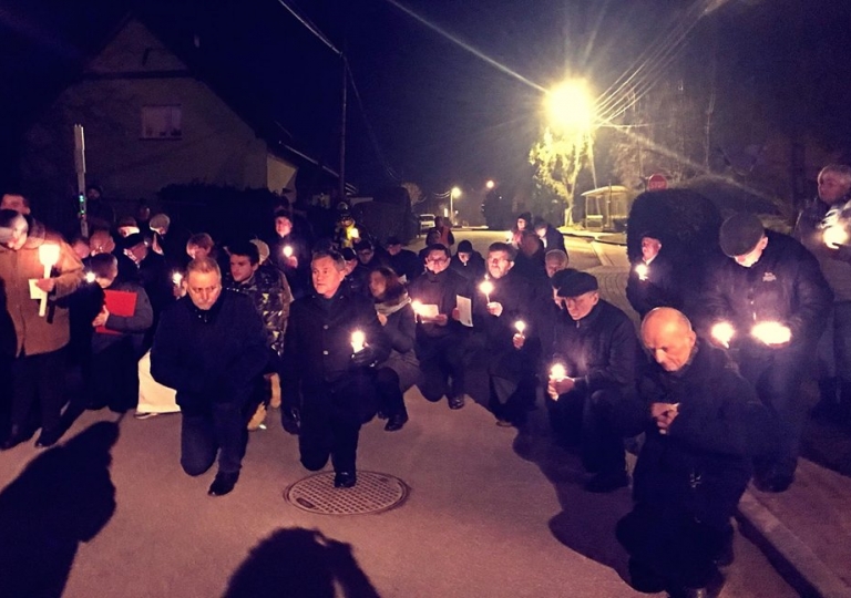 Droga Krzyżowa ze św. Ritą ulicami w roku 2018 Głębinowa